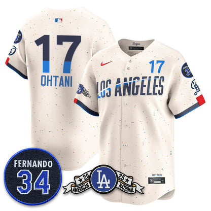 LAD 2025 National League Champions Jersey - All Stitched