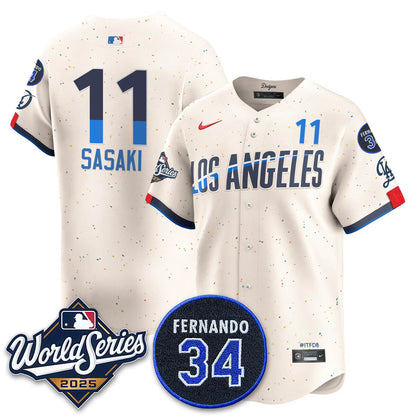 LAD 2025 National League Champions Jersey - All Stitched