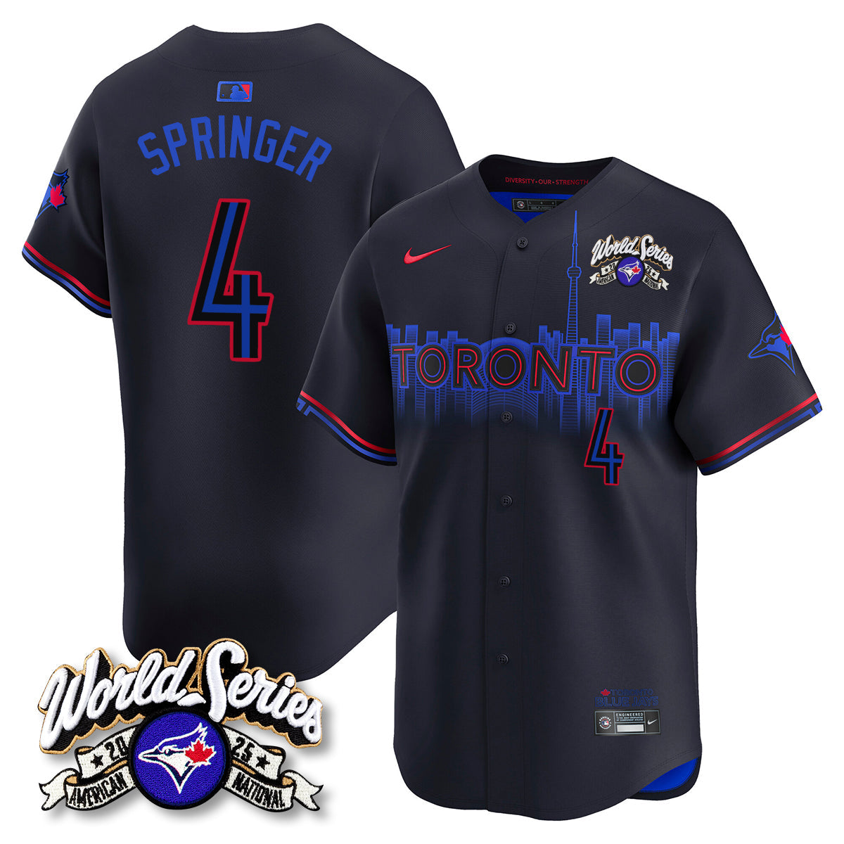 TOR 2025 American League Champions Jersey - All Stitched