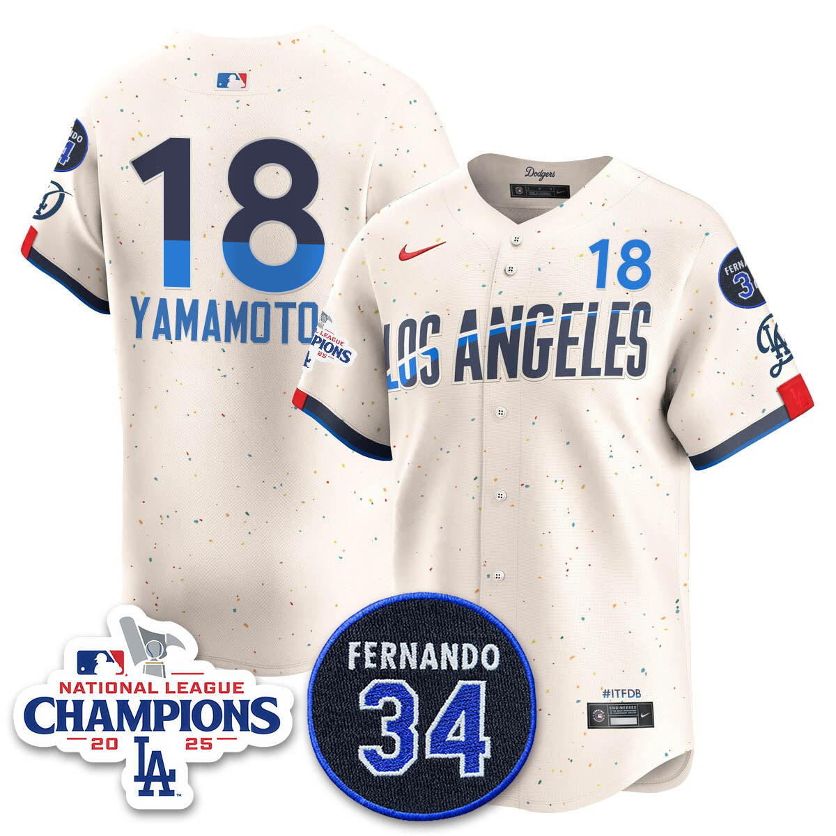 LAD 2025 NL Champions Jersey - All Stitched