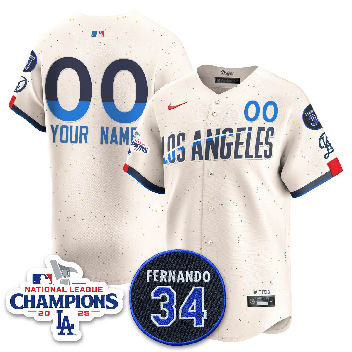 LAD 2025 NL Champions Jersey - All Stitched