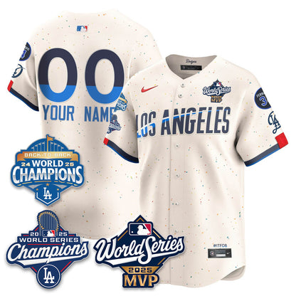 Yoshinobu Yamamoto LAD 2025 World Series MVP Custom Jersey - All Stitched