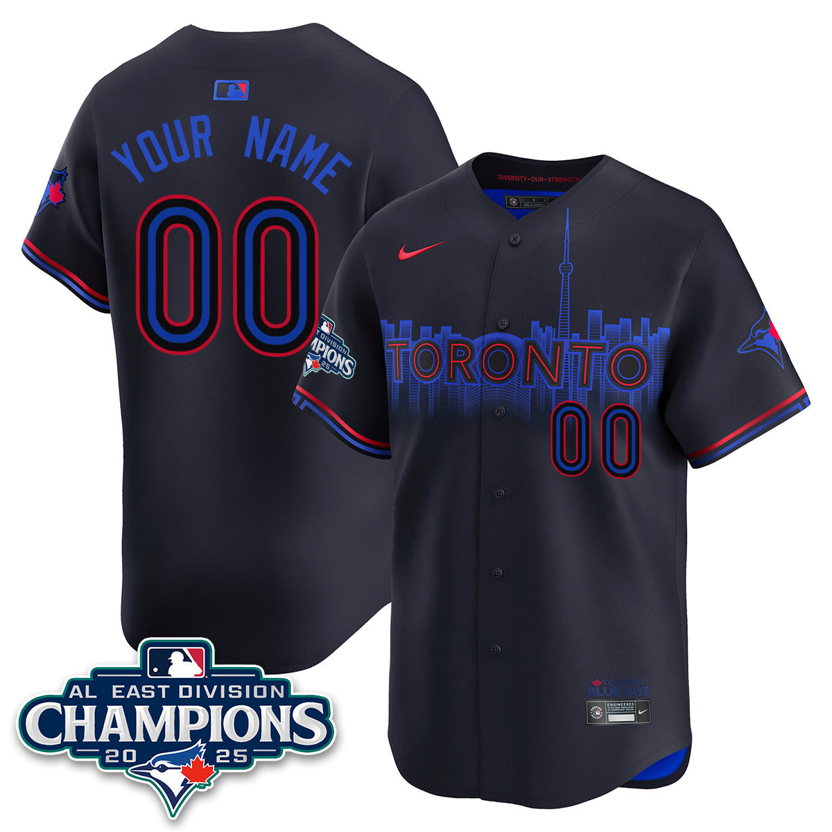 TBJ AL East Division Champions Custom Jersey - All Stitched