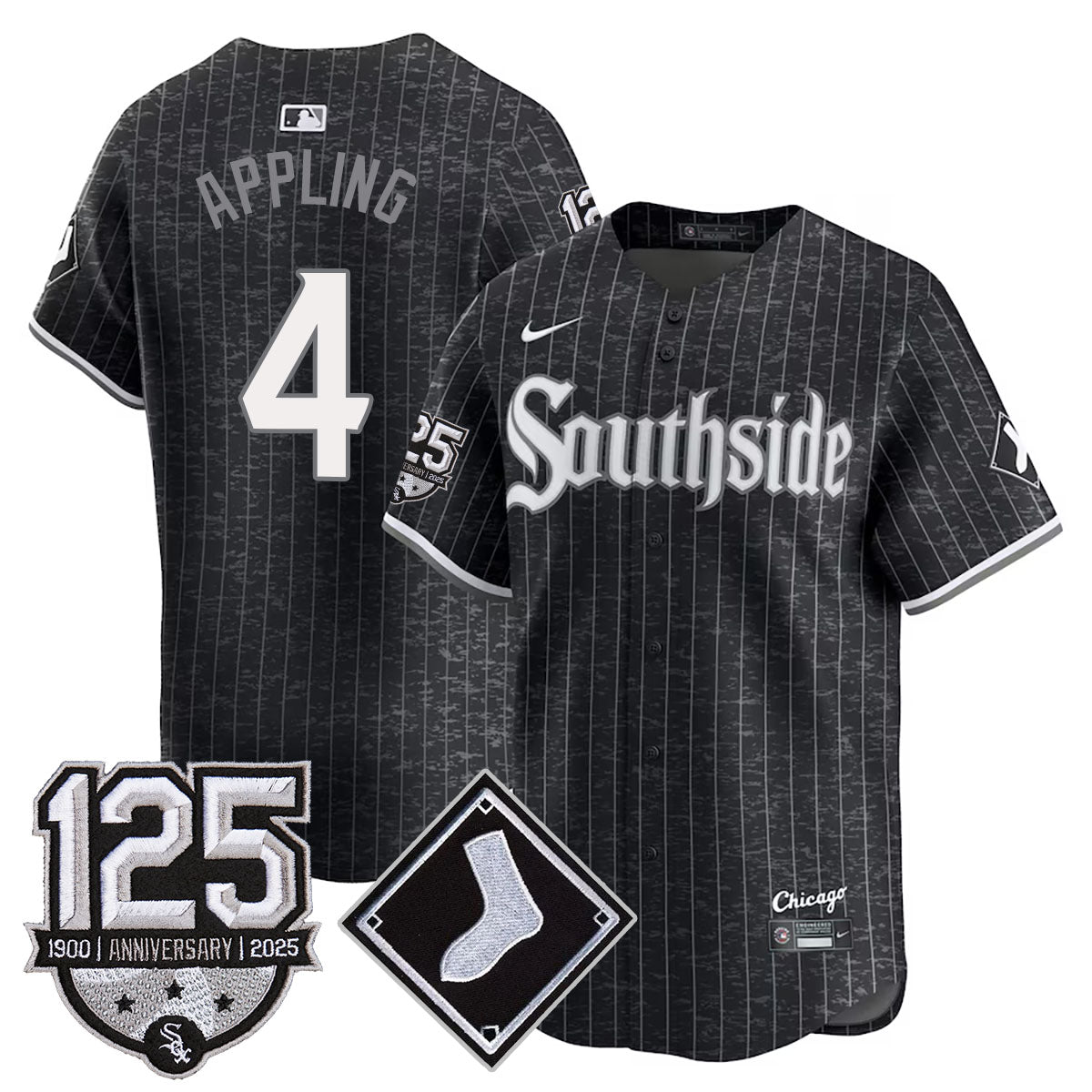 Chicago White Sox 125th Anniversary Jersey - All Stitched