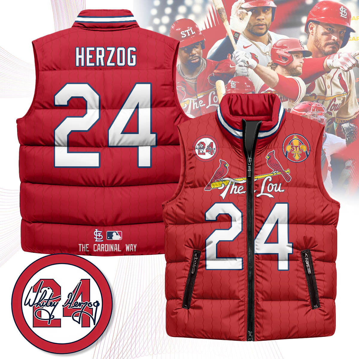 St. Louis Cardinals Unisex Puffer Vest