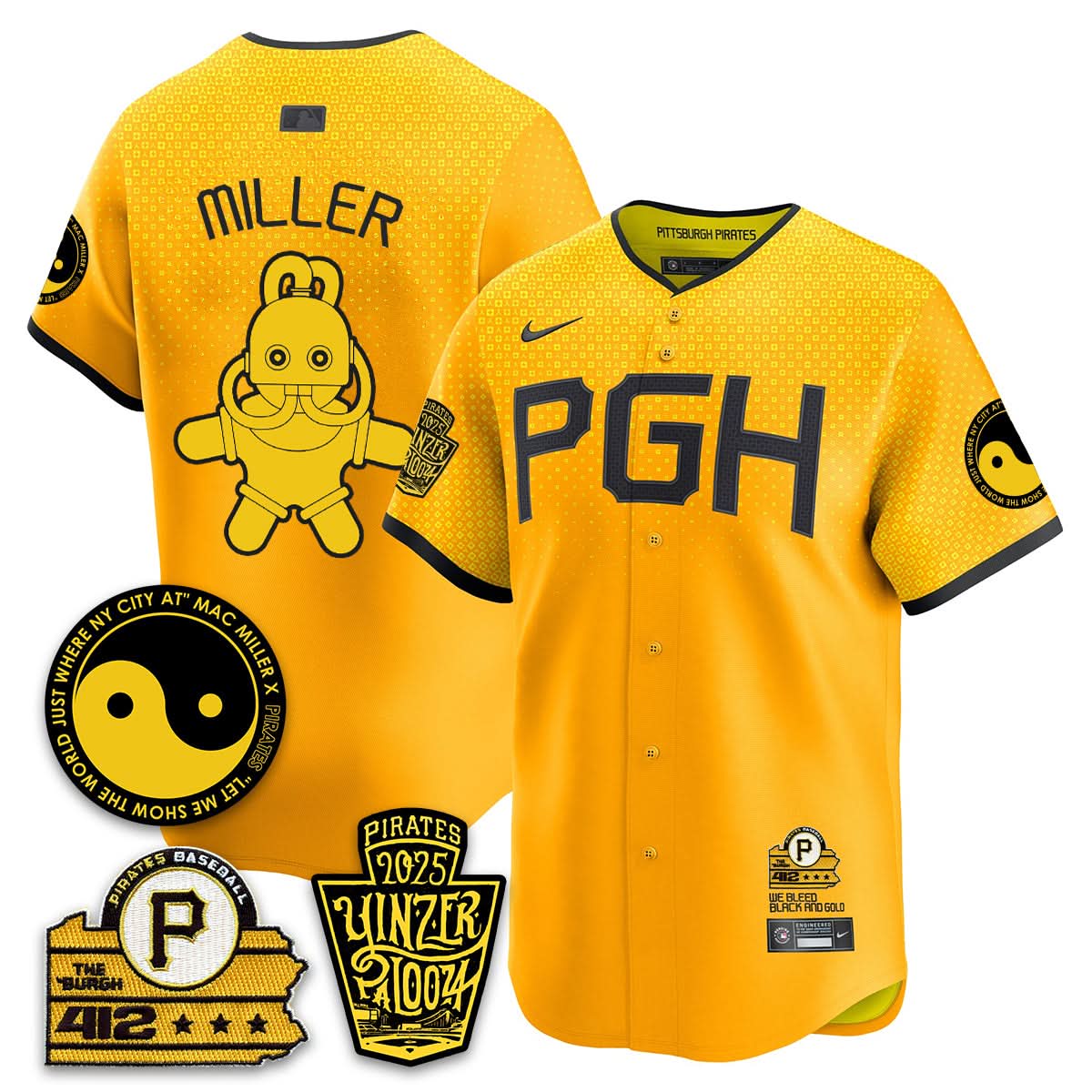 Pittsburgh Pirates Yinzerpalooza 2025 Limited Jersey - All Stitched