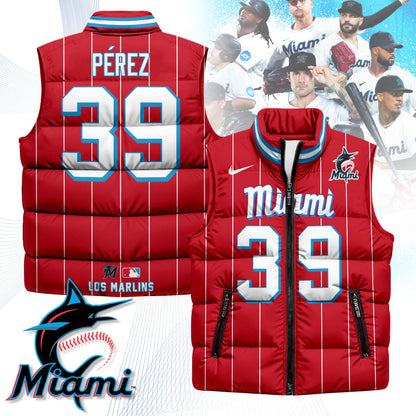 Miami Marlins Unisex Puffer Vest