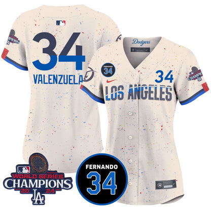 Women Dodgers - World Series Champions 2024 Jersey - All Stitched