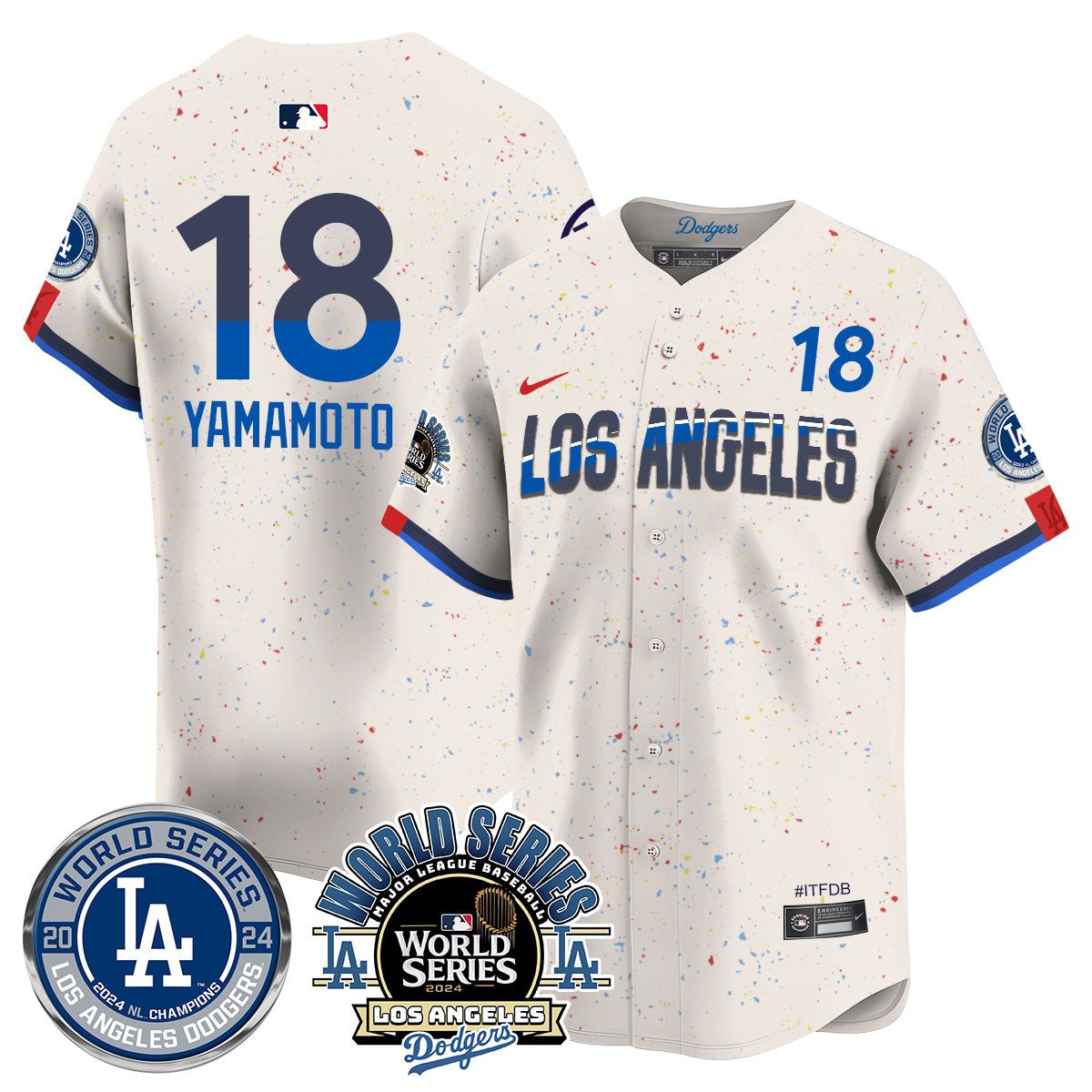 Los Angeles Dodgers World Series 2024 Jersey - All Stitched