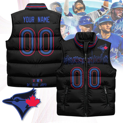Personalized Toronto Blue Jays Unisex Puffer Vest