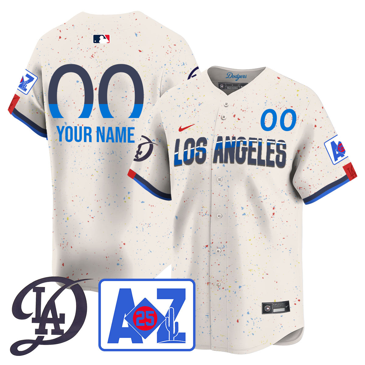 Los Angeles Dodgers 2025 Spring Training Custom Jersey - All Stitched