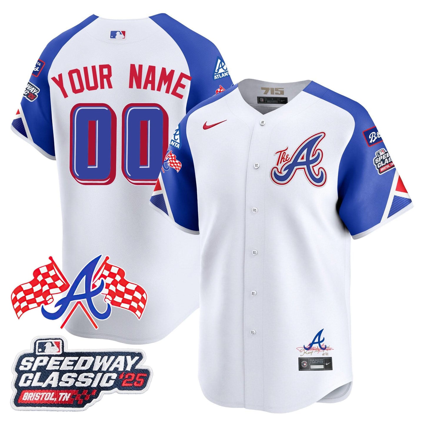 Atlanta Braves 2025 Speedway Classic Limited Custom Jersey - All Stitched
