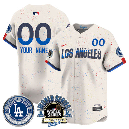 Los Angeles Dodgers World Series 2024 Custom Jersey - All Stitched