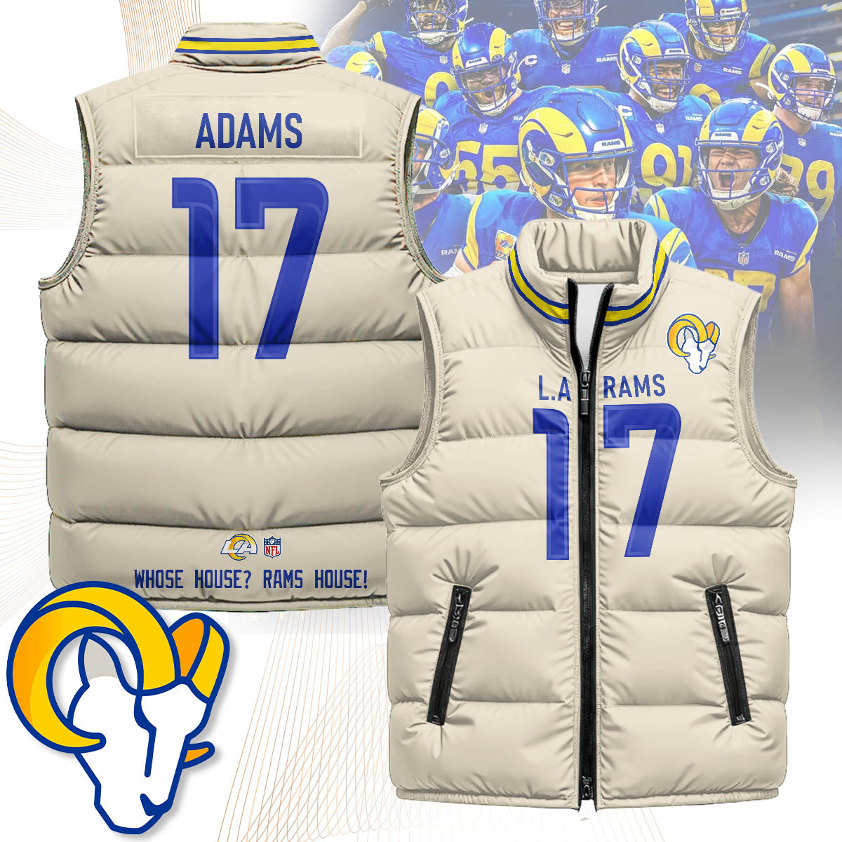 Los Angeles Rams Unisex Puffer Vest