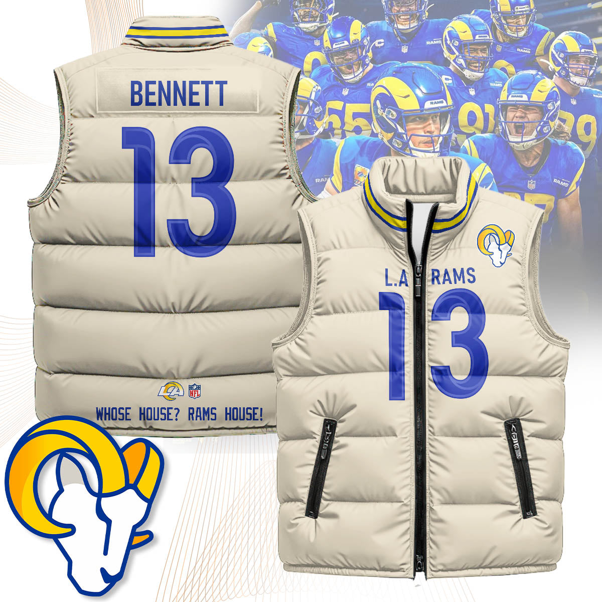 Los Angeles Rams Unisex Puffer Vest