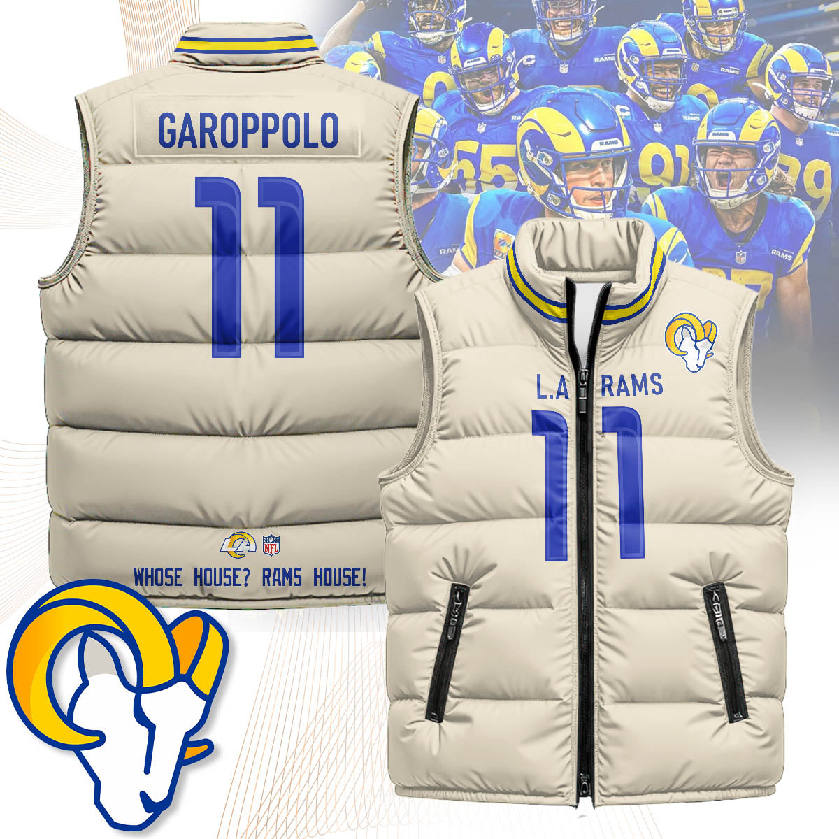 Los Angeles Rams Unisex Puffer Vest