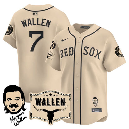 Boston Red Sox Morgan Wallen 2025 Jersey - All Stitched