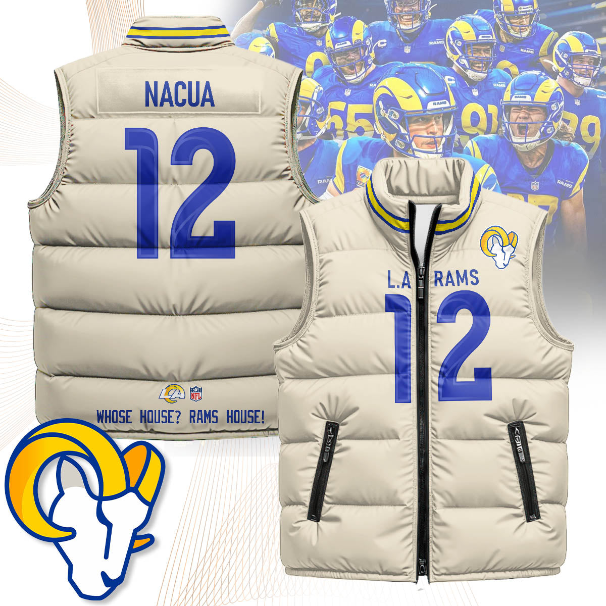 Los Angeles Rams Unisex Puffer Vest