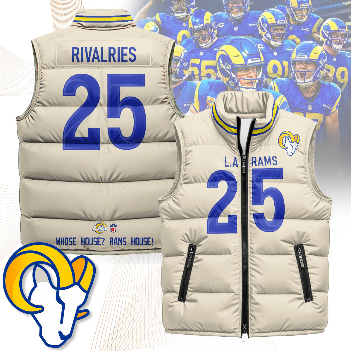 Los Angeles Rams Unisex Puffer Vest
