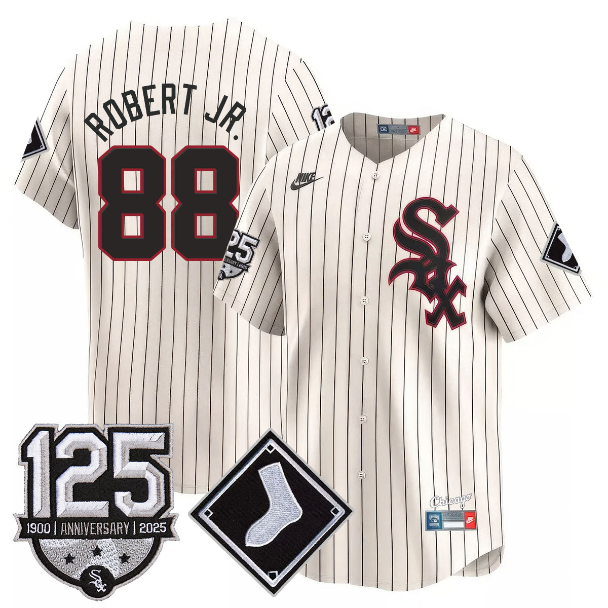 Chicago White Sox 125th Anniversary Jersey - All Stitched