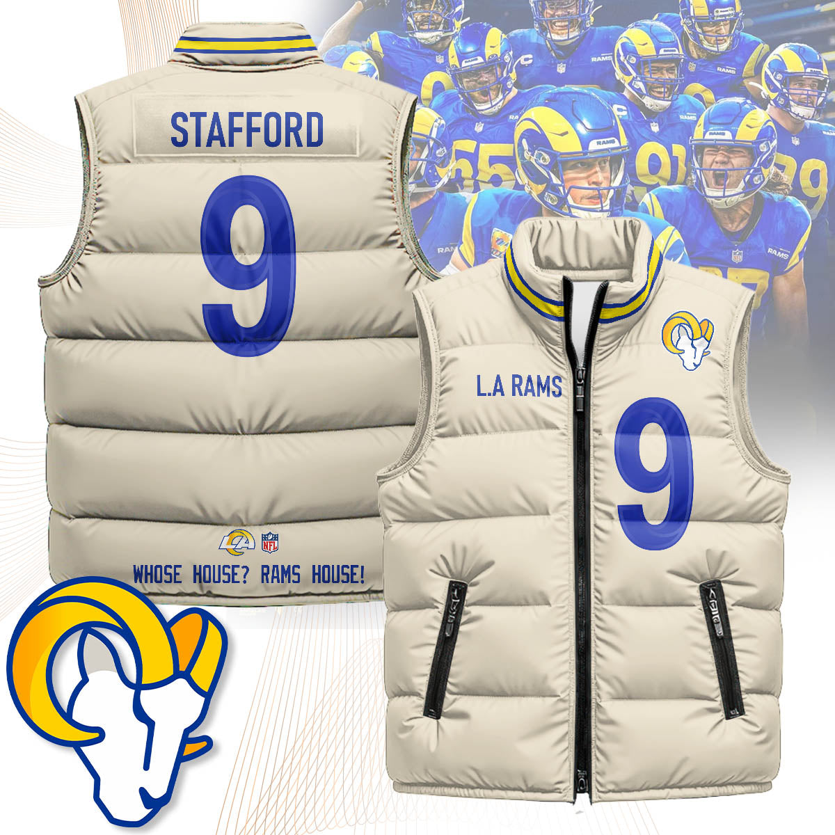 Los Angeles Rams Unisex Puffer Vest