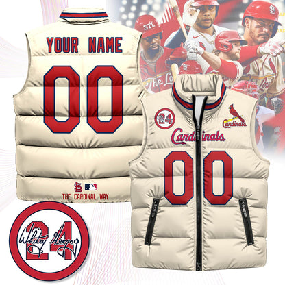 Personalized St. Louis Cardinals Unisex Puffer Vest