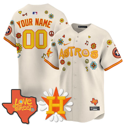 Houston Astros "Love Street" Limited Custom Jersey - Stitched