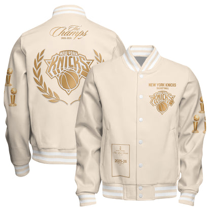 New York Knicks Champions 25/26 Limited Edition Varsity Jacket - Printed
