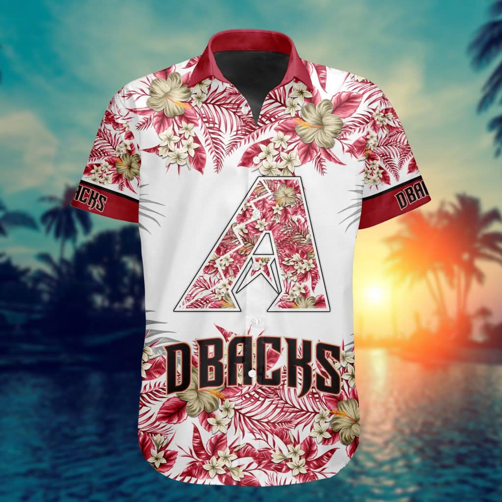 Arizona Diamondbacks Special Hawaiin Design Button Shirt ST2401 - The Lucky Shops