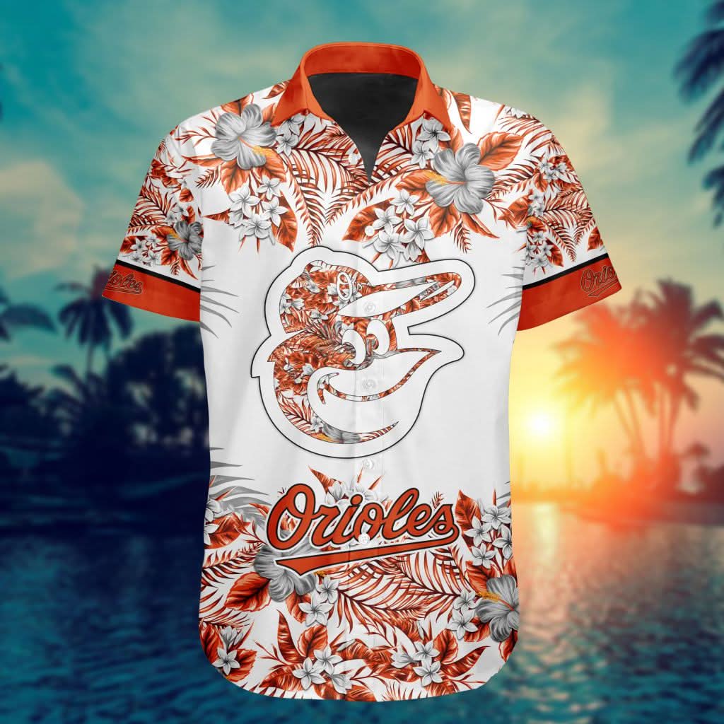 Baltimore Orioles Special Hawaiin Design Button Shirt ST2401 - The Lucky Shops