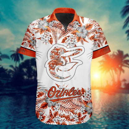Baltimore Orioles Special Hawaiin Design Button Shirt ST2401 - The Lucky Shops