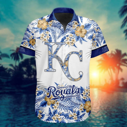Kansas City Royals Special Hawaiin Design Button Shirt ST2401 - The Lucky Shops
