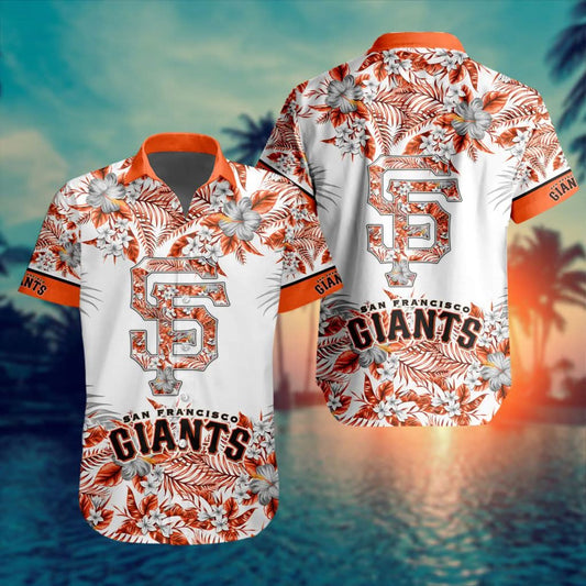 San Francisco Giants Special Hawaiin Design Button Shirt ST2401 - The Lucky Shops
