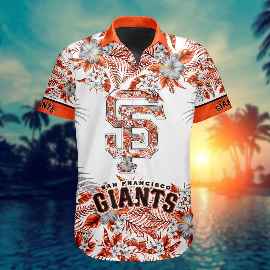 San Francisco Giants Special Hawaiin Design Button Shirt ST2401 - The Lucky Shops