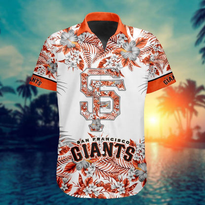 San Francisco Giants Special Hawaiin Design Button Shirt ST2401 - The Lucky Shops