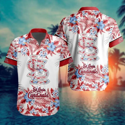 St. Louis Cardinals Special Hawaiin Design Button Shirt ST2401 - The Lucky Shops