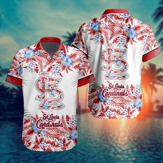 St. Louis Cardinals Special Hawaiin Design Button Shirt ST2401 - The Lucky Shops