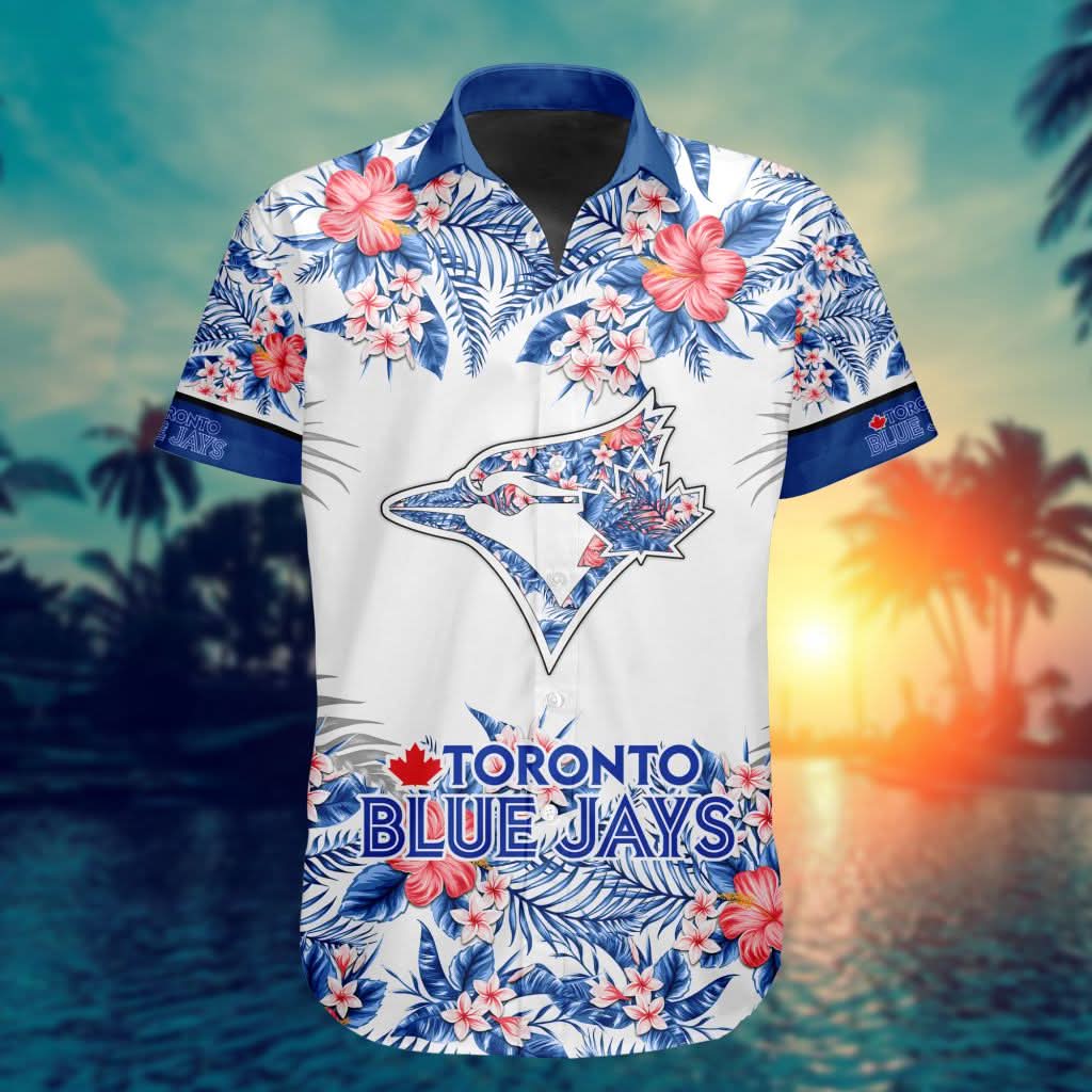 Toronto Blue Jays Special Hawaiin Design Button Shirt ST2401 - The Lucky Shops