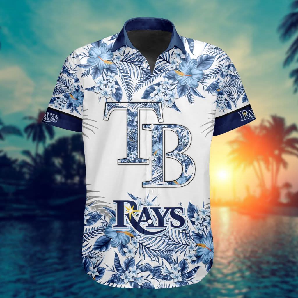 Tampa Bay Rays Special Hawaiin Design Button Shirt ST2401 - The Lucky Shops