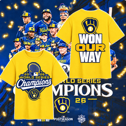 MIL World Series Champions Two Sides T-Shirt - Printed V8