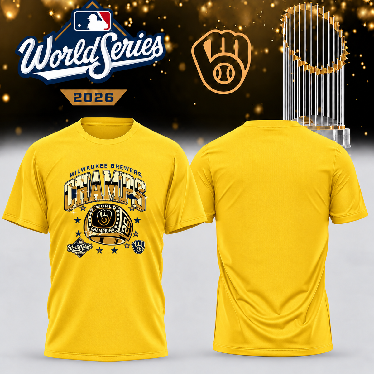 MIL World Series Champions One Side T-Shirt - Printed V42