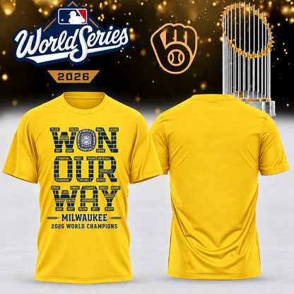 MIL World Series Champions One Side T-Shirt - Printed V32