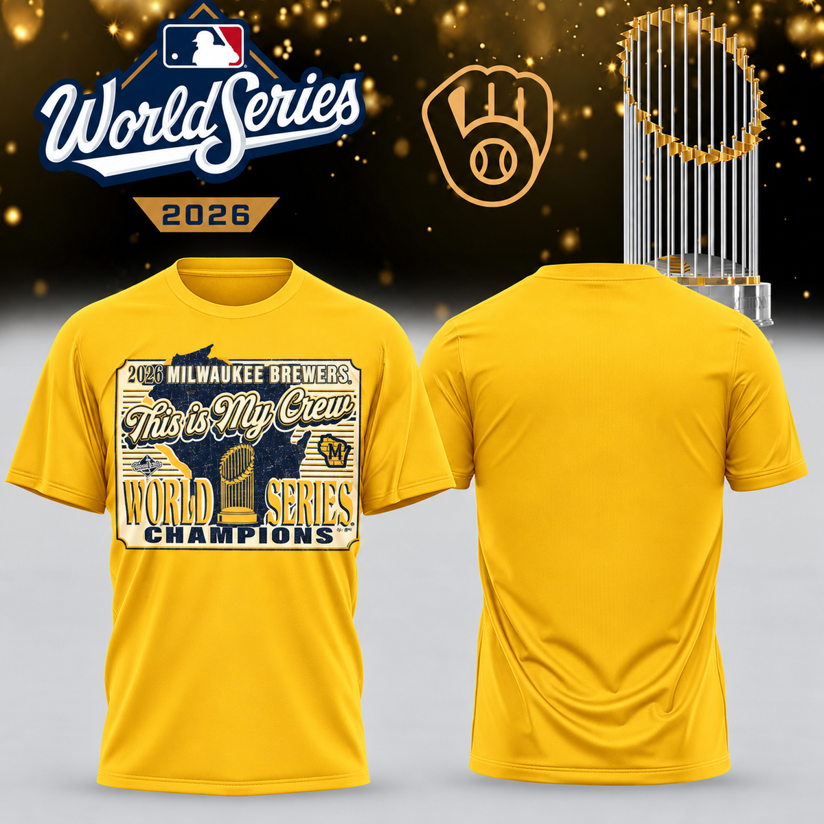 MIL World Series Champions Two Sides T-Shirt - Printed V34