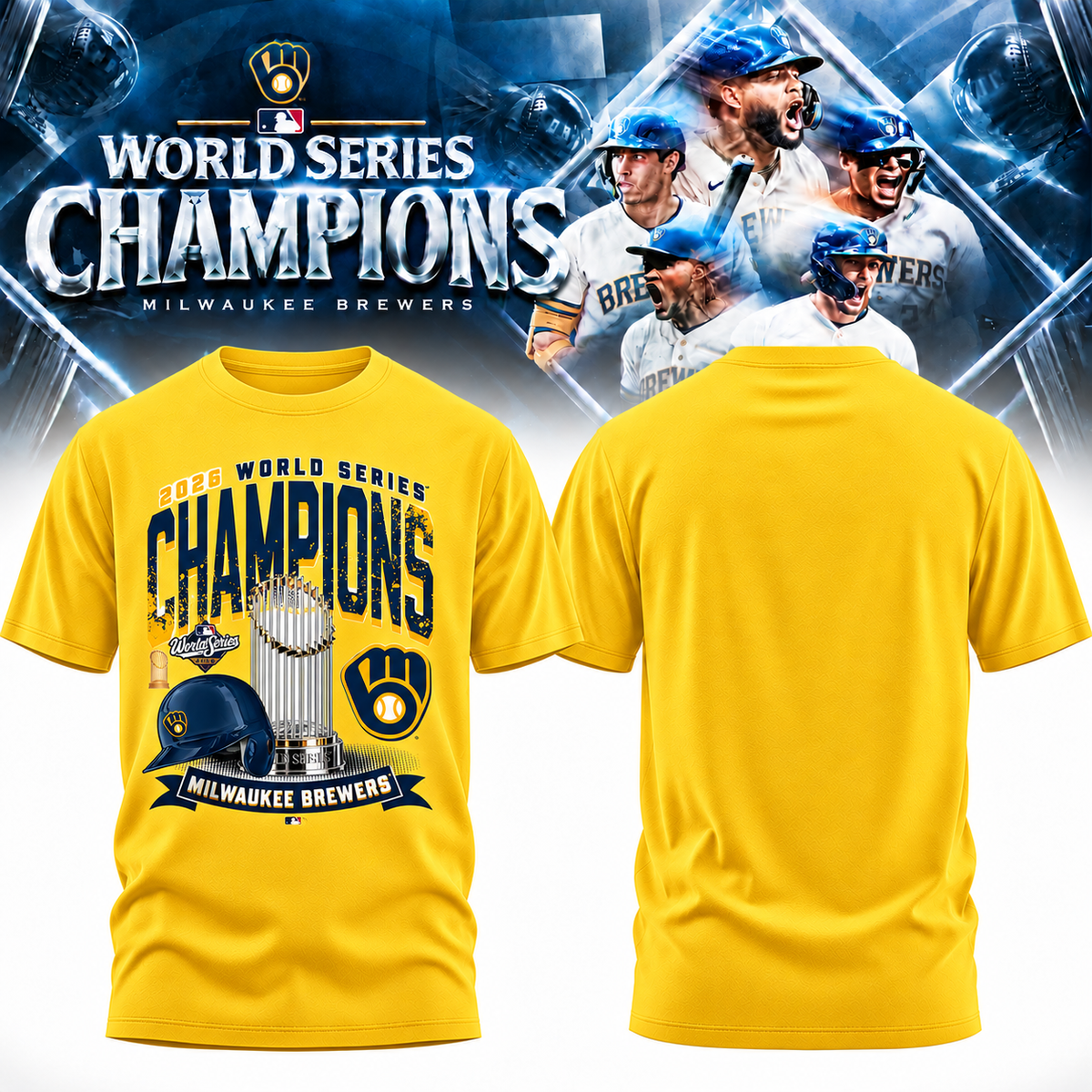 MIL World Series Champions One Side T-Shirt - Printed V19