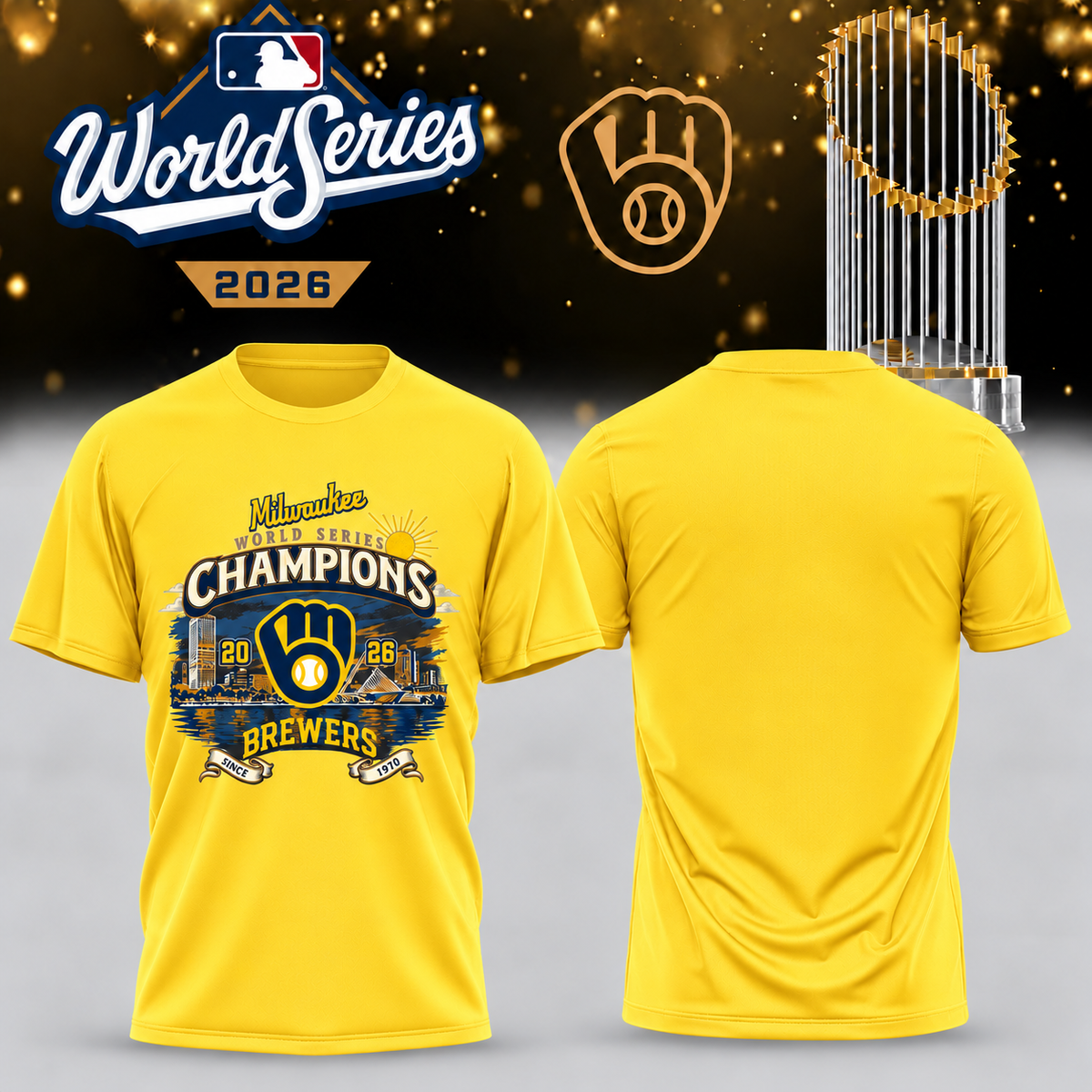 MIL World Series Champions One Side T-Shirt - Printed V37