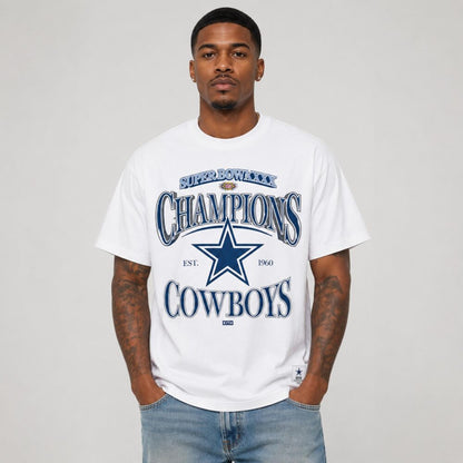 Dallas Cowboys Bowl XXX Champions Est 1960 One Side Printed T-Shirt