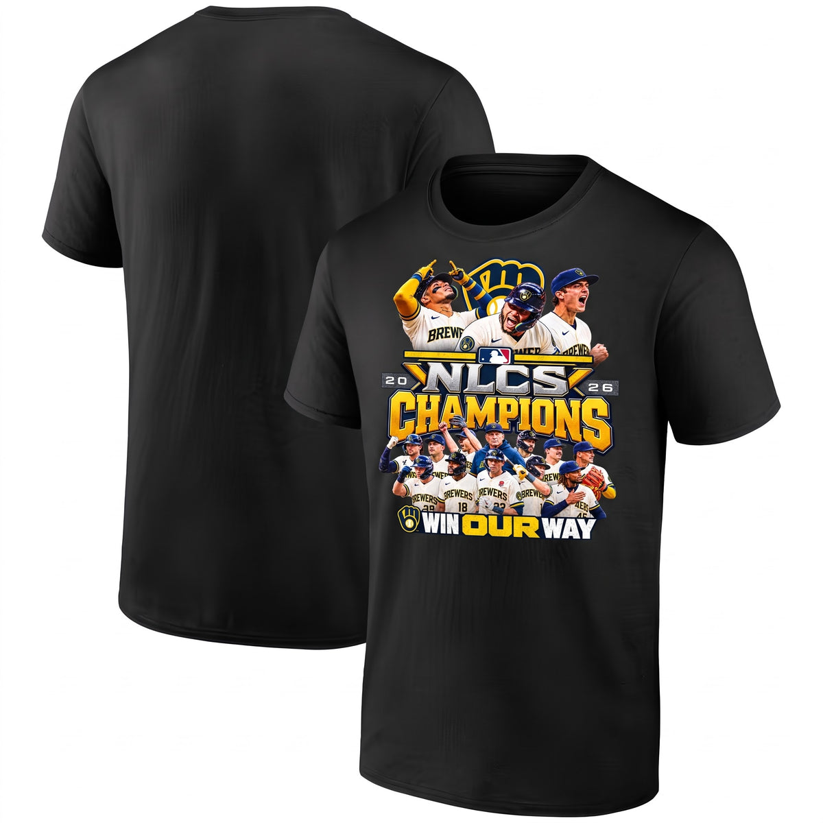 MIL NLCS Champions Win Our Way One Side T-Shirt - Printed