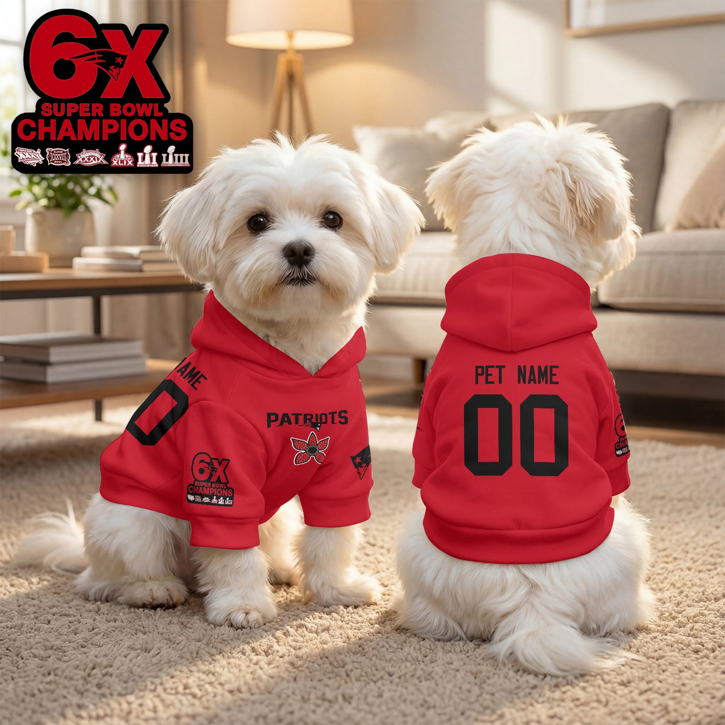 NE Stranger Things Pet Hoodie