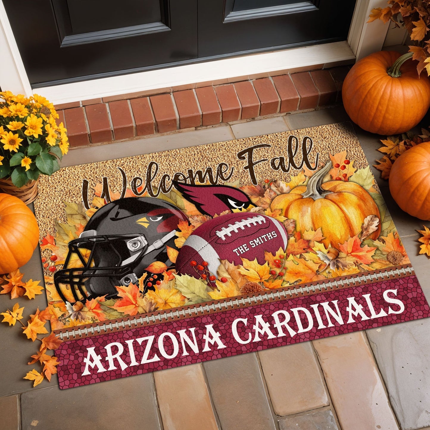 AC Doormat Custom Your Family Name And Choose Your Quotes, Sport Doormat, Sport Gifts For Fan