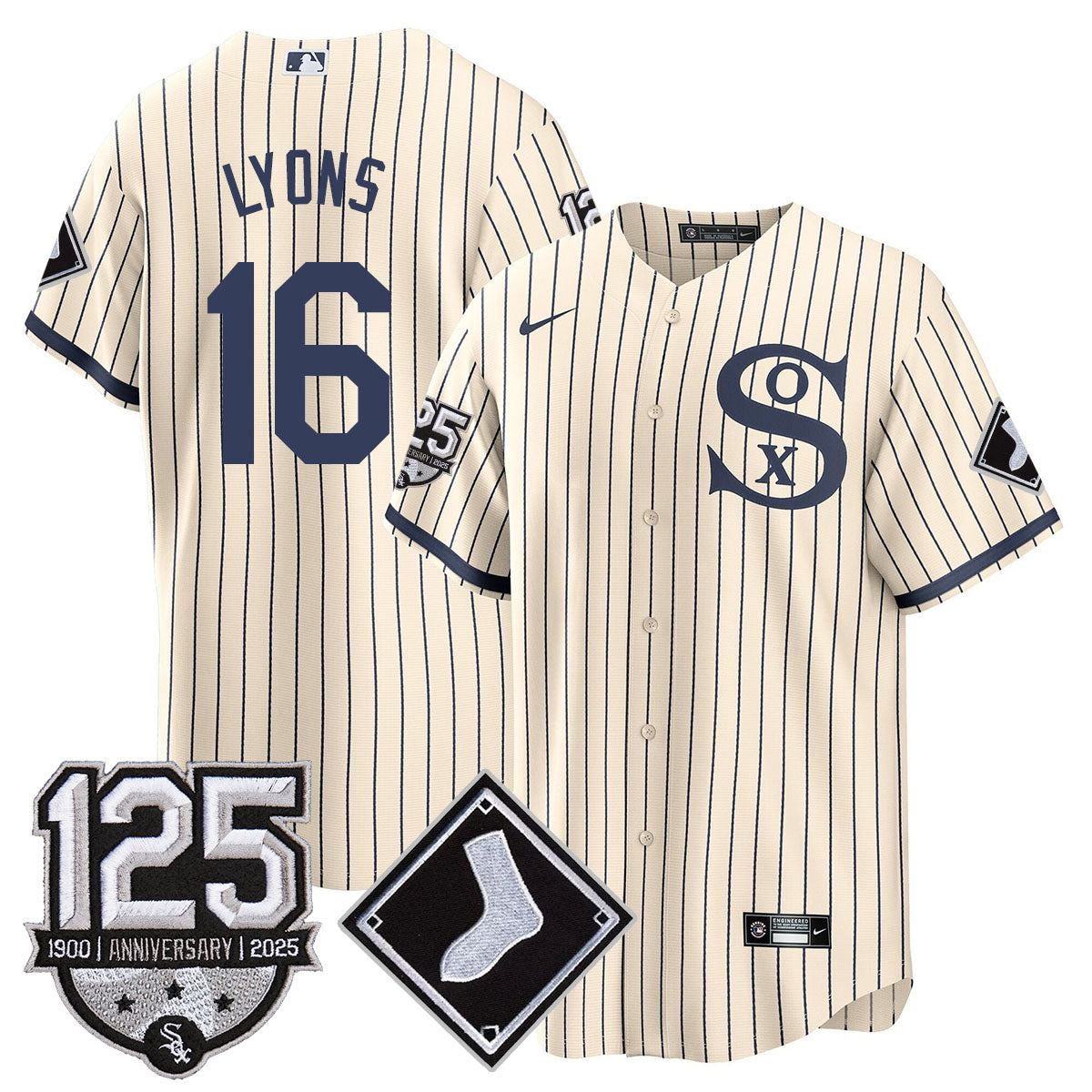 Chicago White Sox 125th Anniversary Jersey - All Stitched